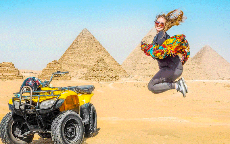   Quad Biking At Pyramids 